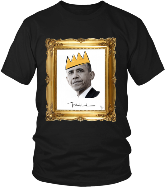 Barack Obama With Crown Unisex T-shirt - Art Of Checkmate By Georges Renaud (600x600), Png Download