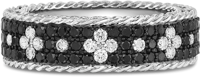 Roberto Coin 18k White Gold Ring With Fleur De Lis - Bracelet (1600x1600), Png Download