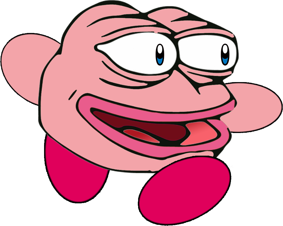 Super Rare Kirby Pepe - Kirby Pepe (963x768), Png Download