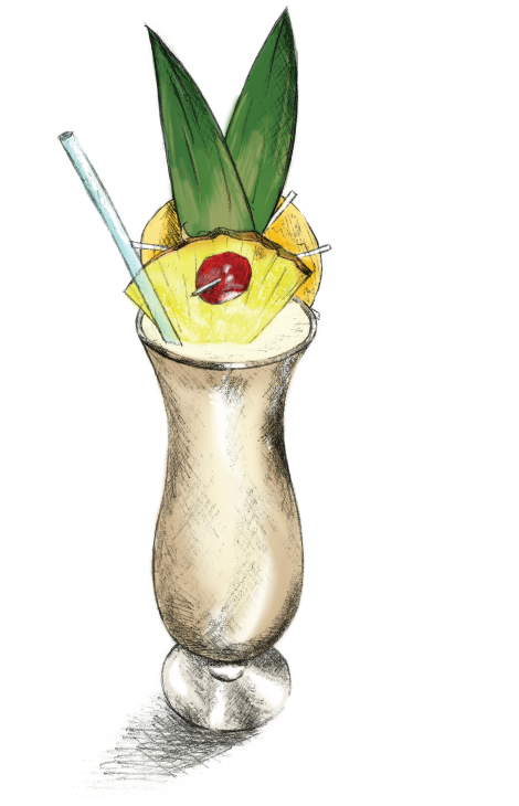 Pina Colada - Pina Colada Png (600x750), Png Download