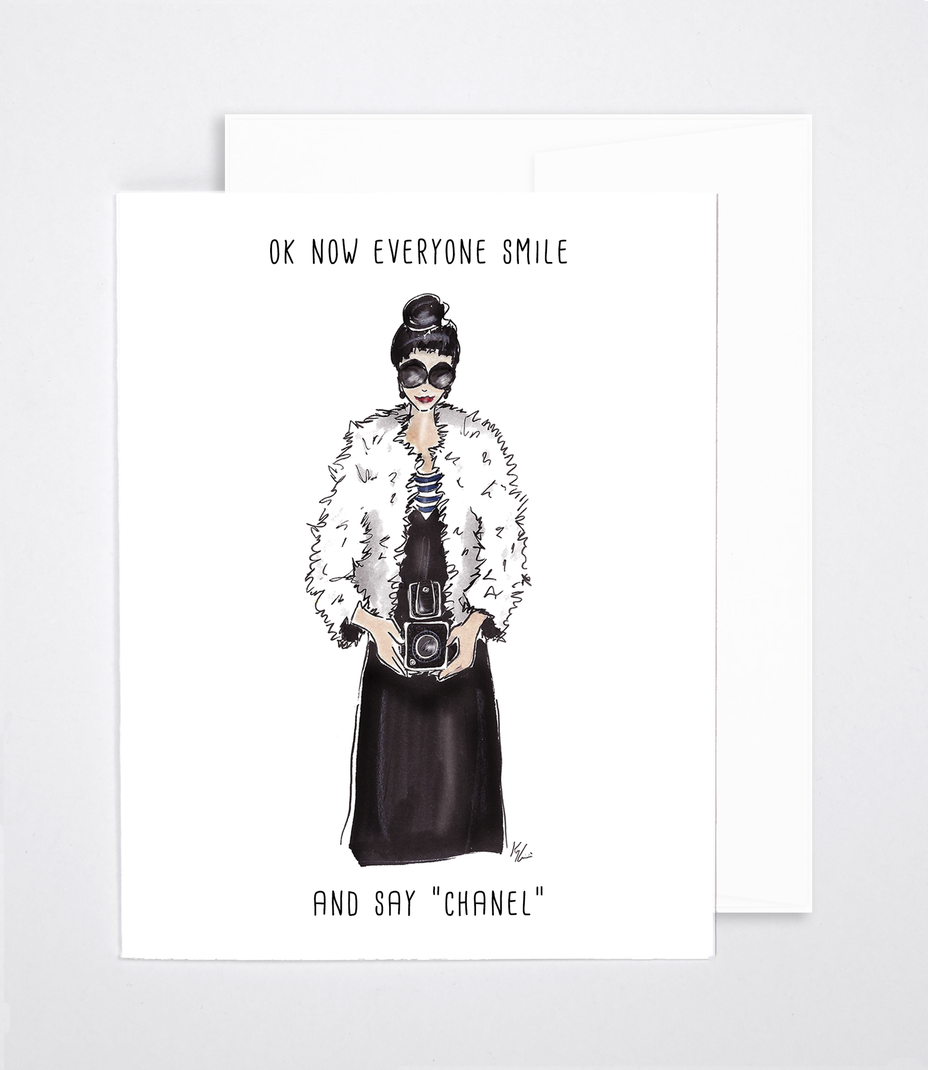 Smile, It's Chanel - Sketch (1811x2087), Png Download