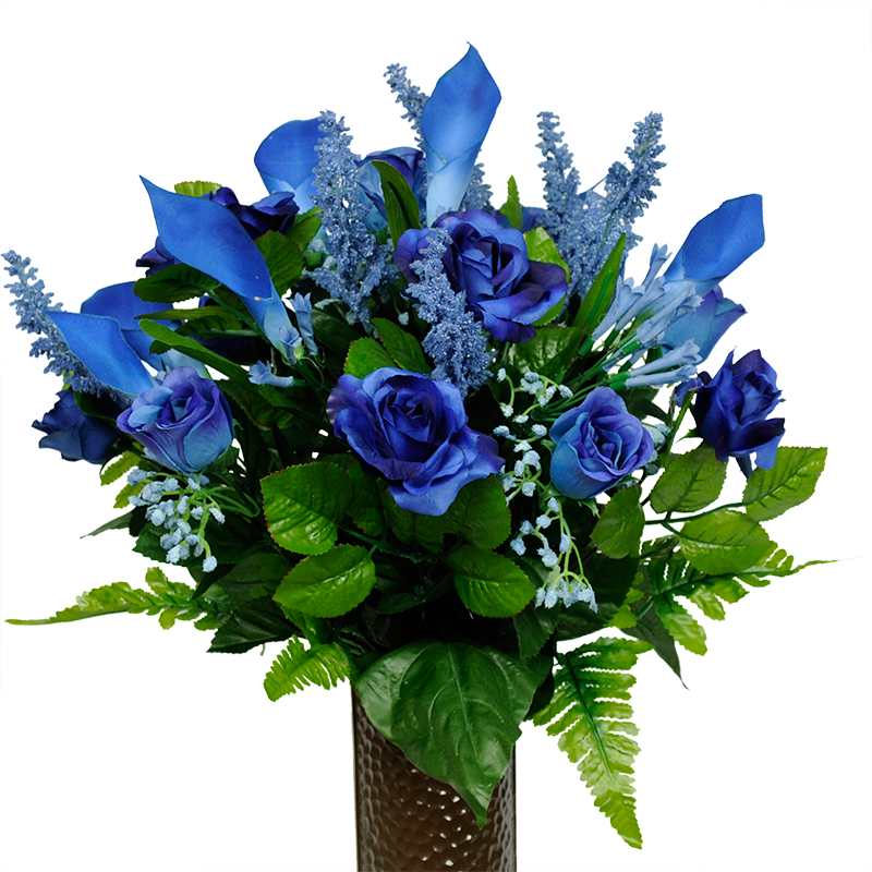 Blue Rose & Calla Lily Mix - Flower (800x800), Png Download
