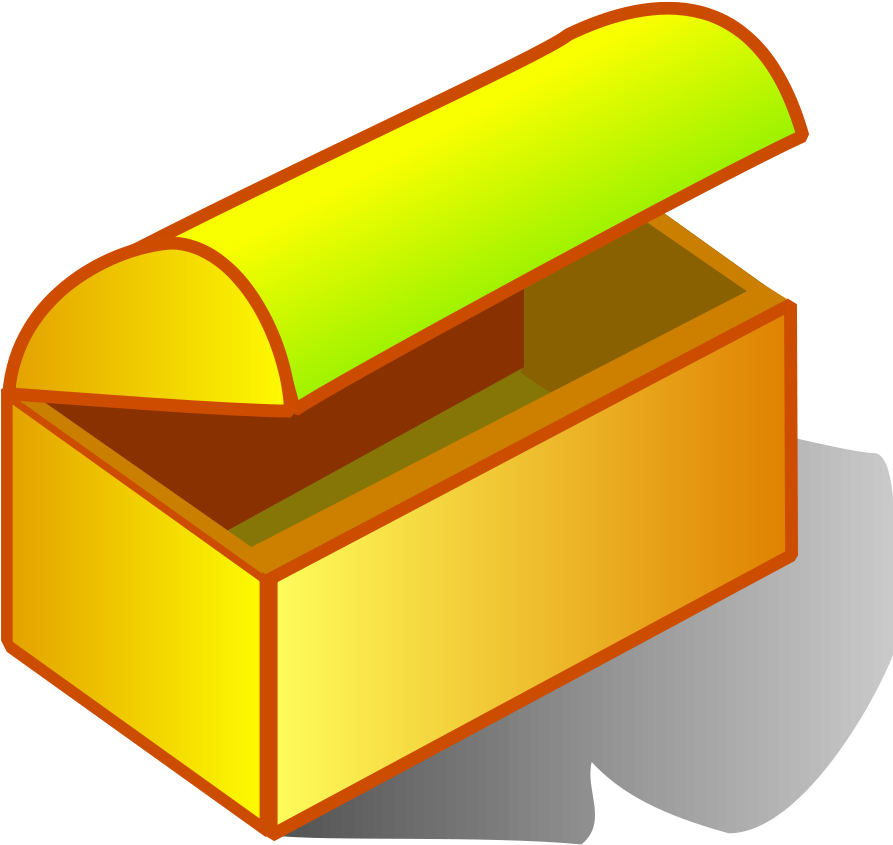 Clipart Info - Golden Box Clipart (600x564), Png Download