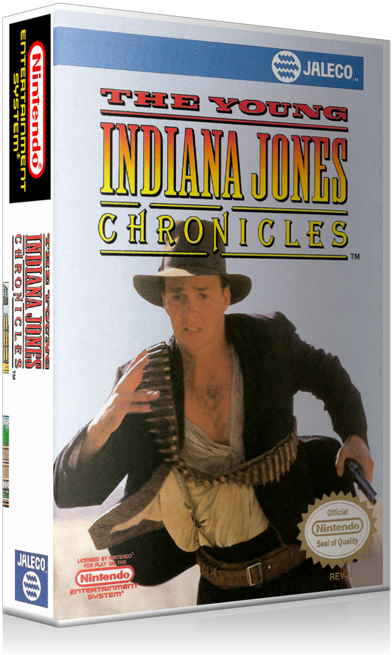 Nes Young Indiana Jones Chronicles Retail Game Cover - Young Indiana Jones Chronicles For Nintendo (nes) (800x960), Png Download