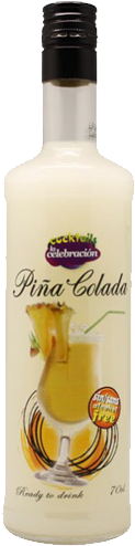 Piña Colada Sin Alcohol - La Celebración Piña Colada (265x500), Png Download