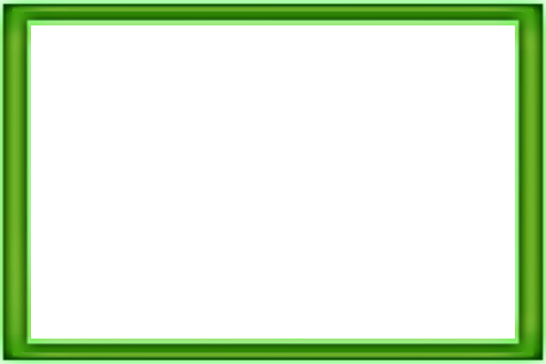 Green Glow Frame - Picture Frame (600x400), Png Download