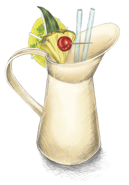 Pina Colada - Still Life Photography (600x750), Png Download