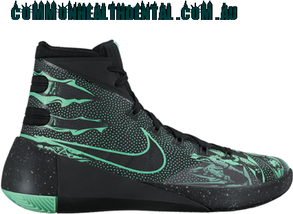 New Style Nike Hyperdunk 2015 Prm - - Nike Hyperdunk 2015 Prm Black/green Mens Basketball (425x425), Png Download