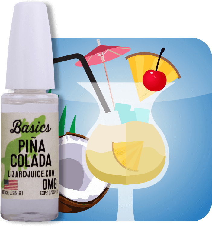 Pina Colada E-liquid From Lizard Juice 15ml Needle - Piña Colada (800x800), Png Download