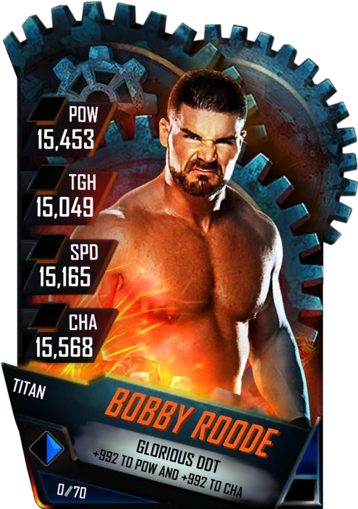 Bobbyroode S4 18 Titan - Wwe Supercard Brock Lesnar Titan (733x1158), Png Download
