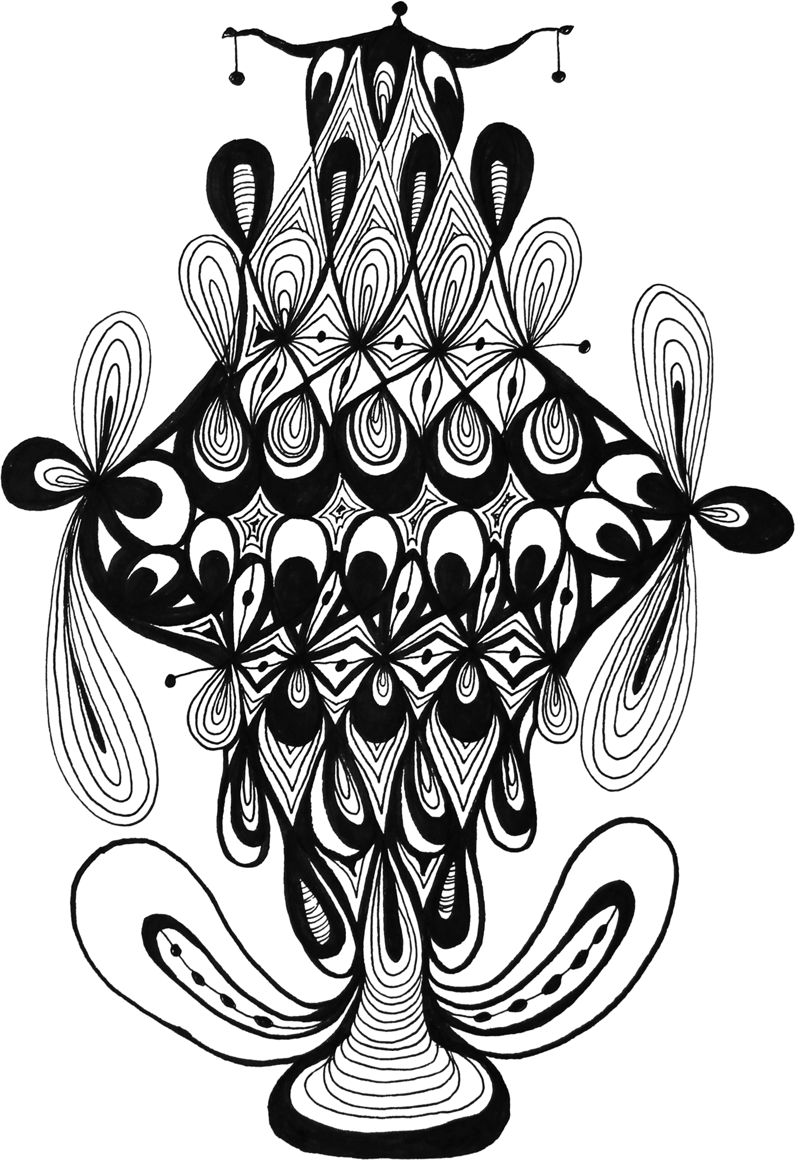 Turkish Lamp - Floral Design Vector Png (1842x2400), Png Download