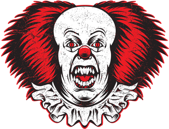 The Clown Face - It (571x495), Png Download