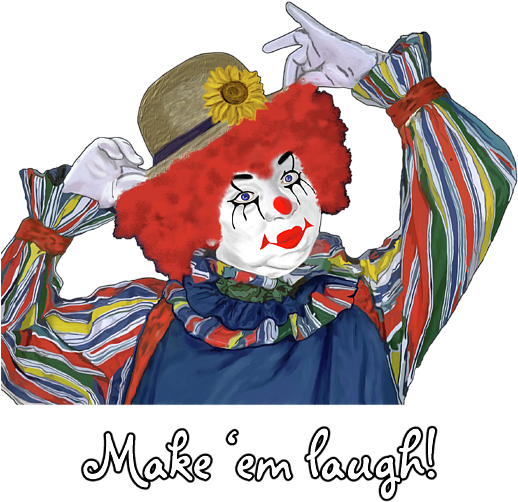 Click And Drag To Re-position The Image, If Desired - Happy Clown (525x700), Png Download