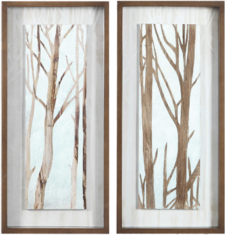 Uttermost Tree Focus Shadow Box, S/2 (350x359), Png Download