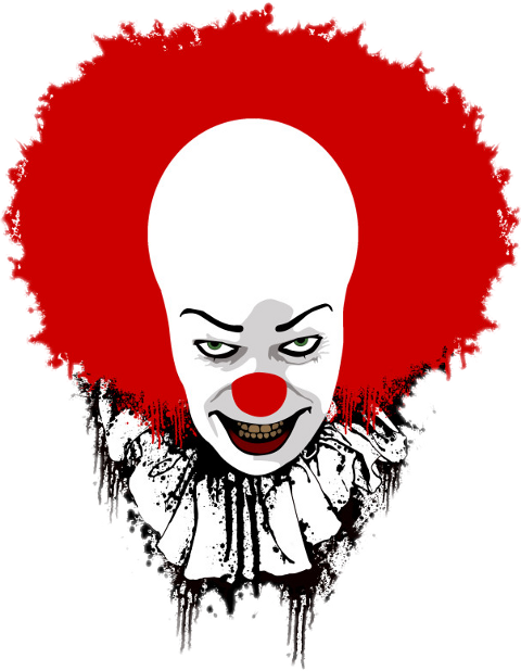 Pennywise Clown T Shirt (480x618), Png Download