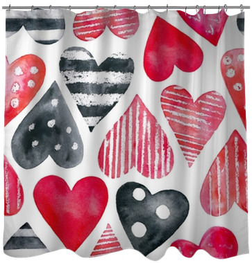 Watercolor Hearts Seamless Pattern - Watercolor Painting (400x400), Png Download