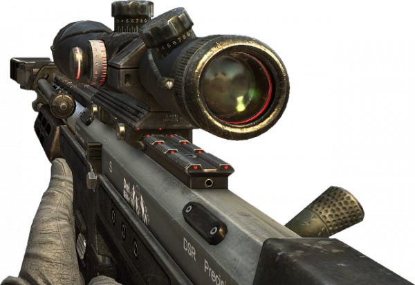 Arme Call Of Duty Blac - Dsr 50 Png (600x412), Png Download