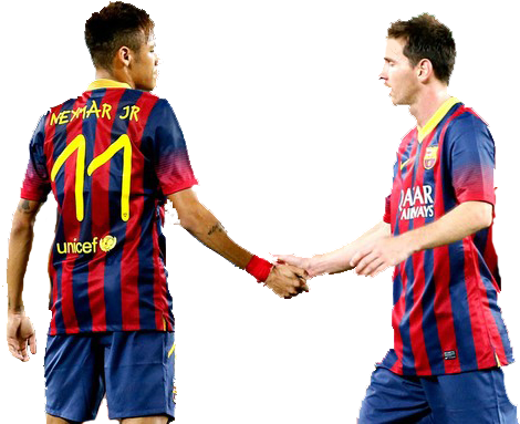 Messi - Messi And Neymar Png (620x390), Png Download