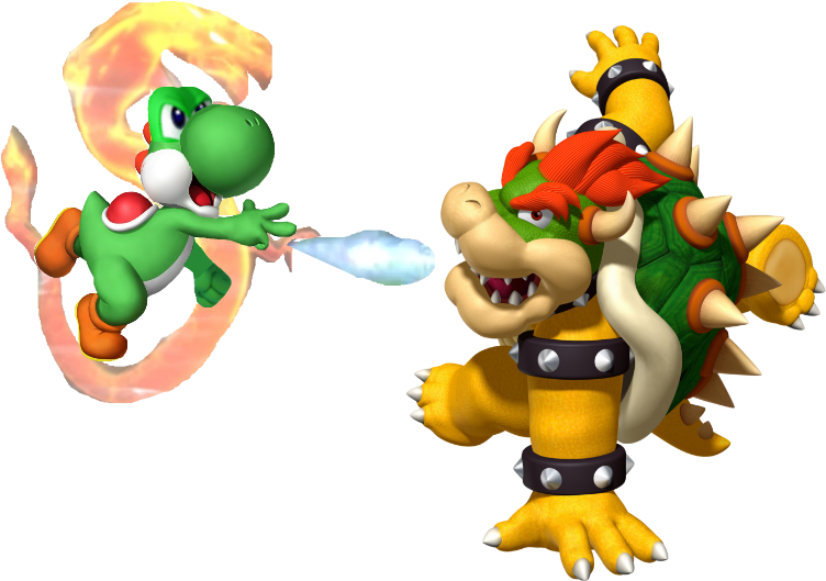 Dragon Flame - Mario Character With Spikes (800x600), Png Download