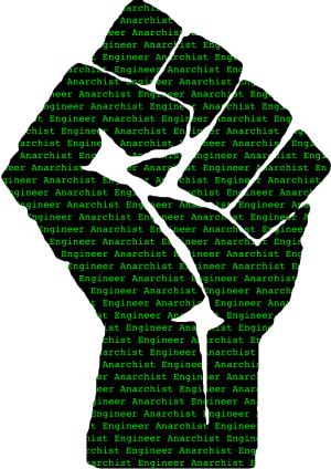 Anarchist Engineer - Rage Against The Machine Fist (300x424), Png Download
