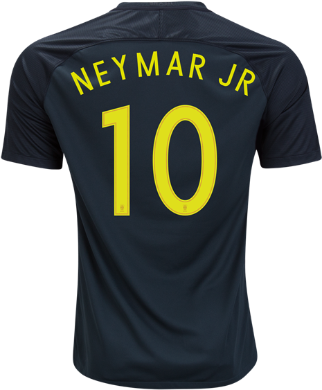 Brazil 2017 Third Jersey Neymar Jr - Brazil 2017 2018 Kit (600x600), Png Download