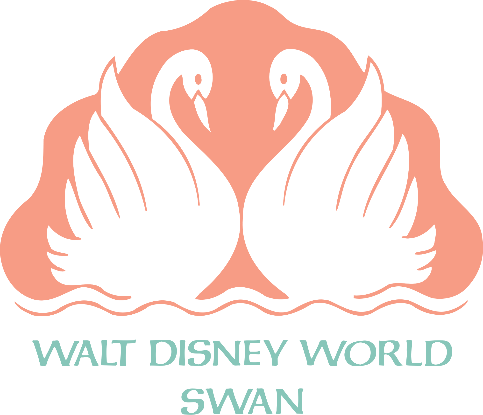 Walt Disney World Swan Resort Logo (1200x1032), Png Download
