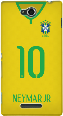 Brazil Neymar Jr Jersey Case For Sony Xperia C - Neymar Brazil Case (300x400), Png Download
