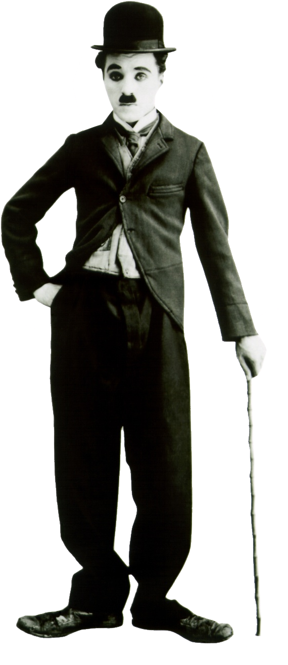 Vector Black And White Stock Charlie Chaplin Png Image - Charlie Chaplin Png (608x1360), Png Download