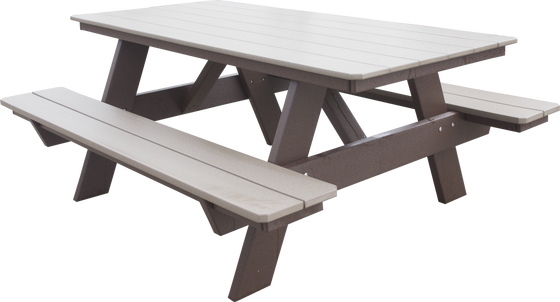 Image - Picnic Table (560x302), Png Download