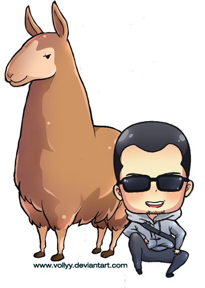 Chibi Llama Art For Me By Vollyy - Llama Chibi Png (500x586), Png Download