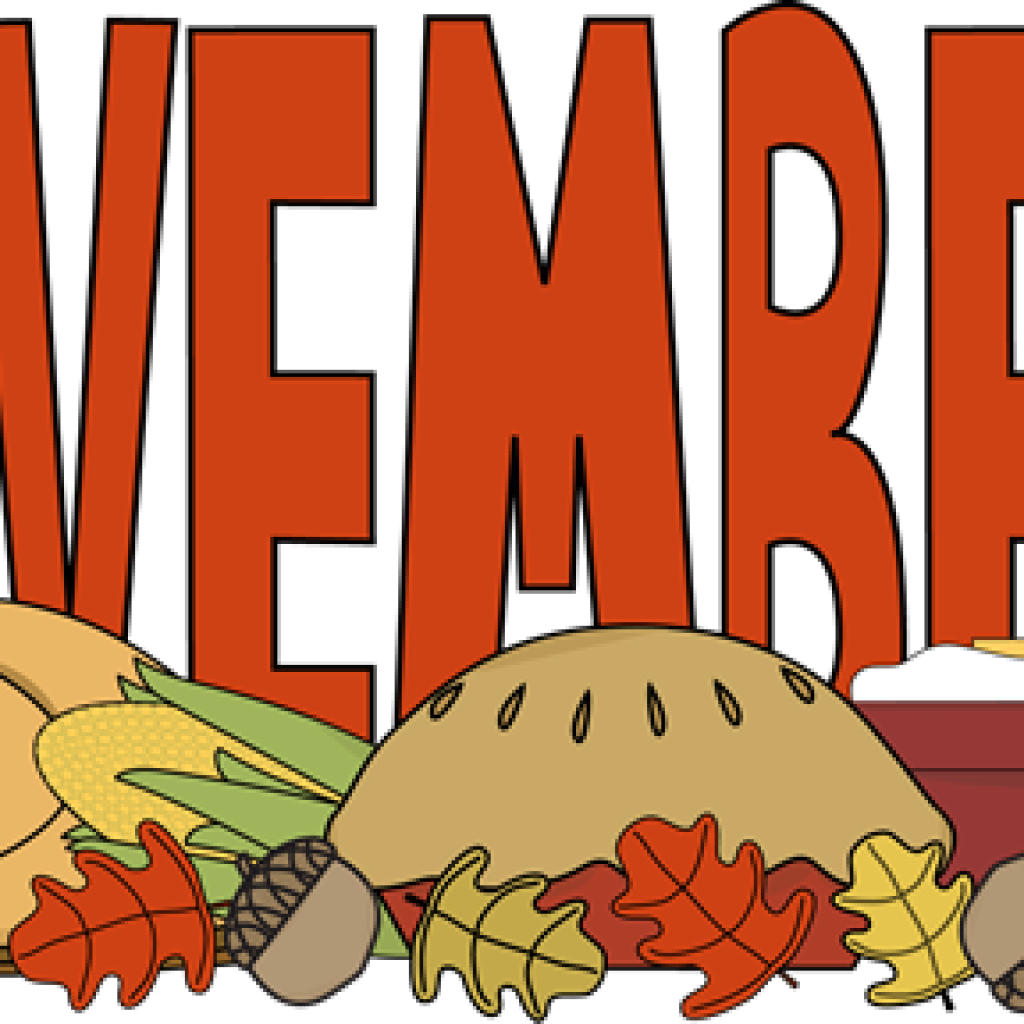 Thanksgiving Food Clipart Pineapple Clipart Hatenylo - Clipart Months Of The Year November (1024x1024), Png Download