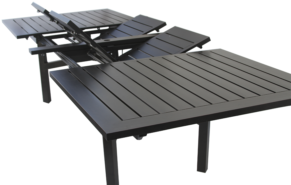 Extendable Outdoor Dining Table (1000x636), Png Download