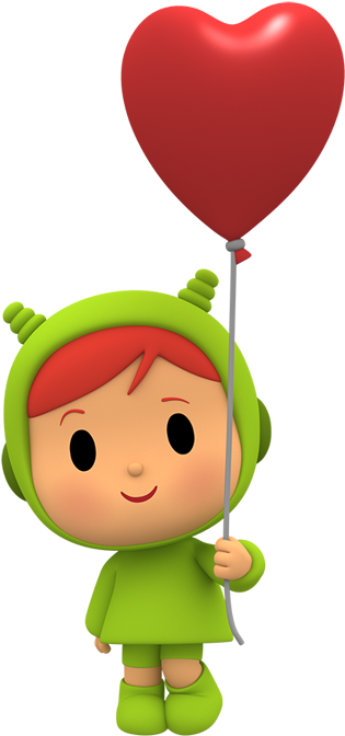 Compartir - Nina De Pocoyo Para Colorear (337x691), Png Download