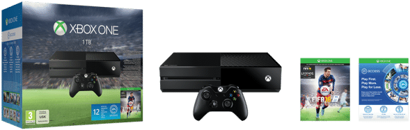 Xbox One 1tb Fifa Bundle Back Png - Xbox One Con Gears Of War Ultimate Edition (620x349), Png Download