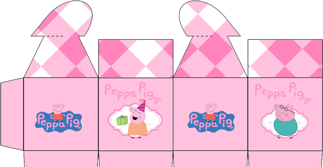Peppa Pig Free Printable Box With Heart Closure - Peppa Pig (1200x630), Png Download