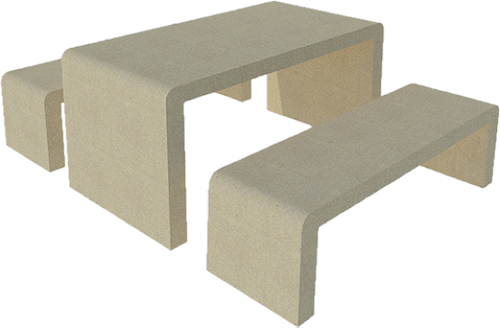 Picnic Table A 5' - Picnic Table (500x328), Png Download
