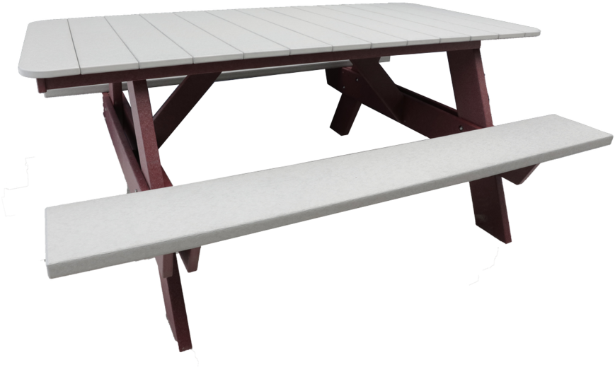 6' Picnic Table - Table (1000x666), Png Download