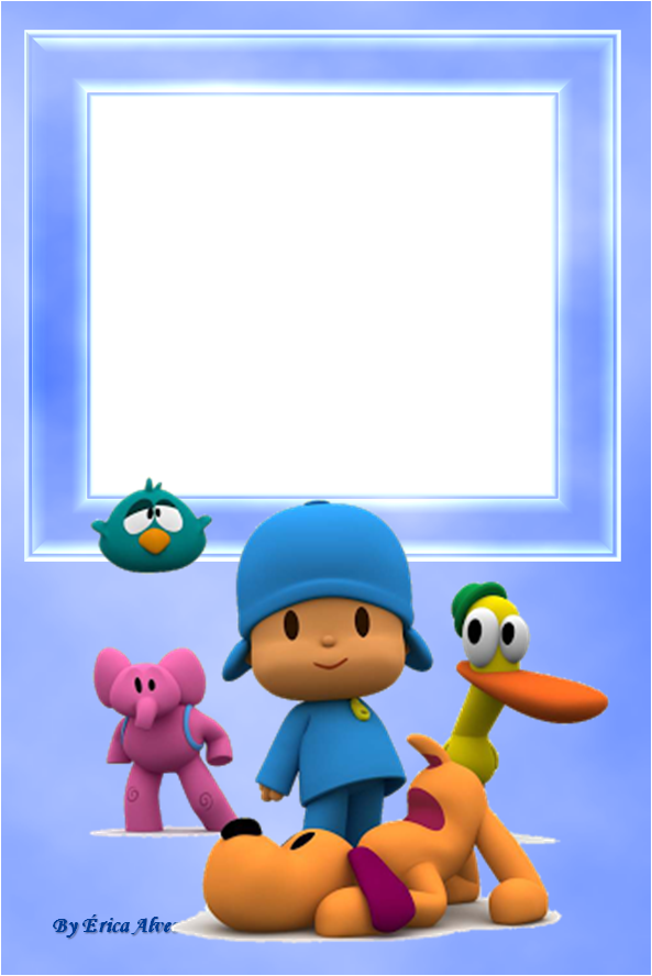 Pocoyo - Pocoyo And Friends Png (593x888), Png Download