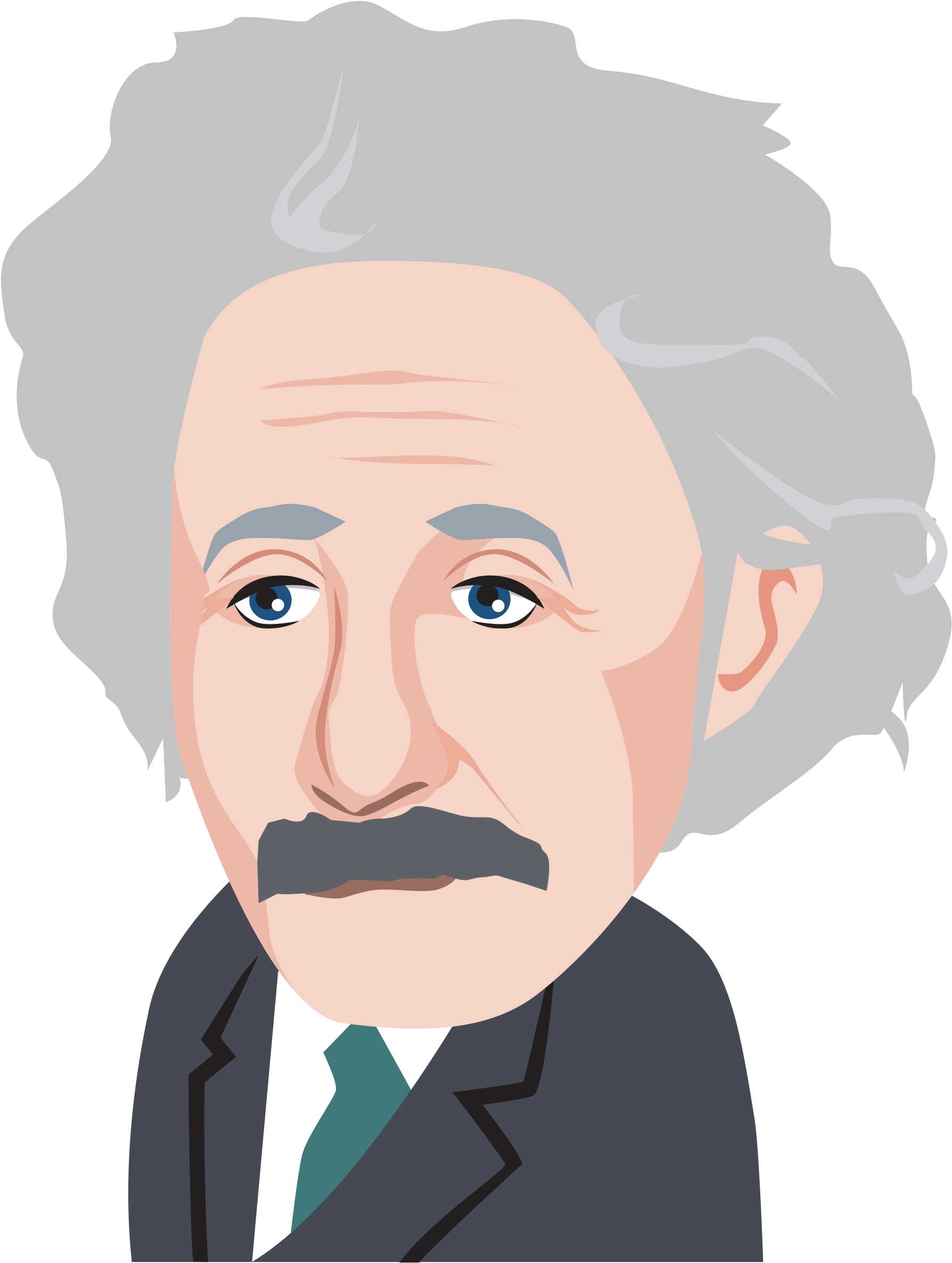 This Free Icons Png Design Of Albert Einstein (1815x2400), Png Download