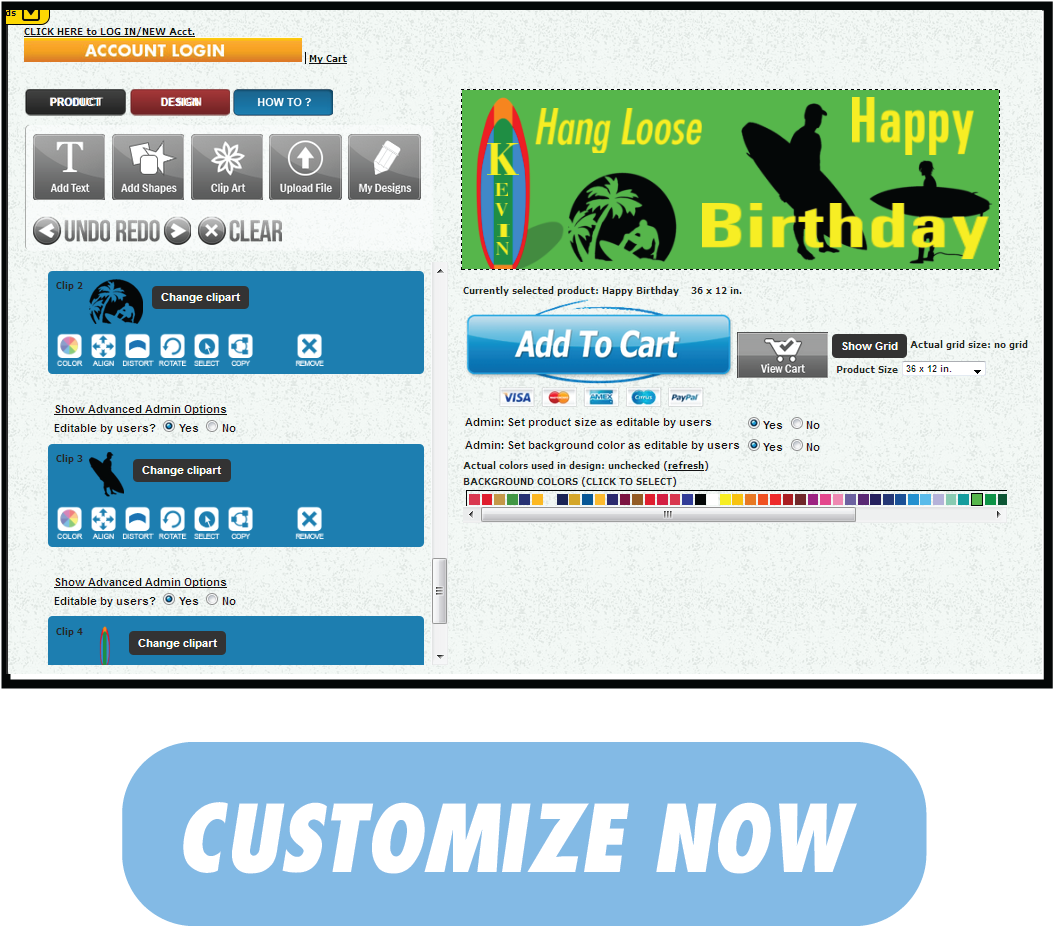 Hang Loose Happy Birthday Banner - Gift Card (1280x1054), Png Download