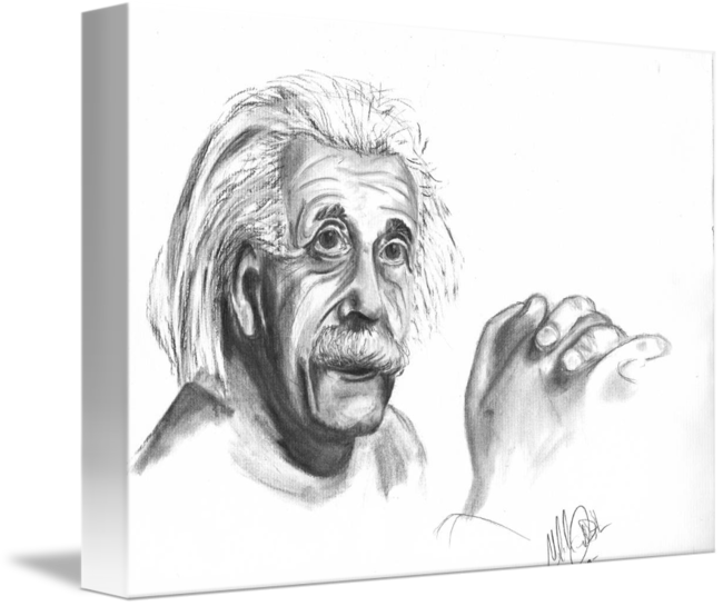 Einstein By Michael Ondash Png Freeuse Stock - Drawing (650x545), Png Download