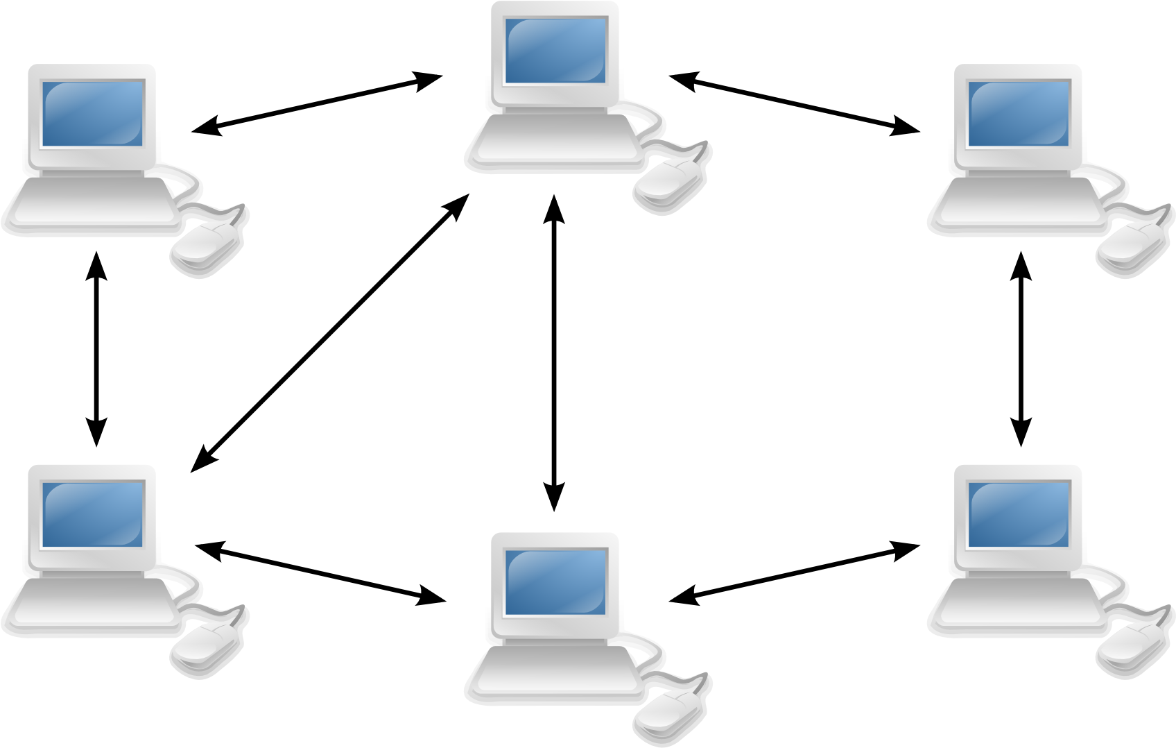 Peer To Peer Network - Network Architecture Peer To Peer (1695x1143), Png Download