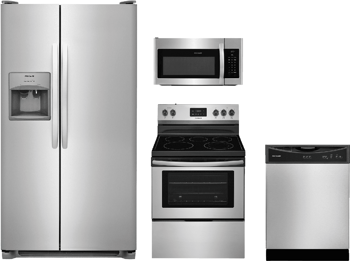 Frigidaire® 4 Piece Kitchen Package Stainless Steel - Kitchen Appliance Packages (1280x1280), Png Download
