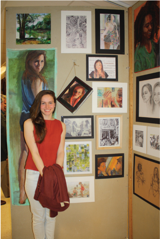 Me And My Work At The Vac 2013-2014 Art Show - Vernissage (1000x773), Png Download