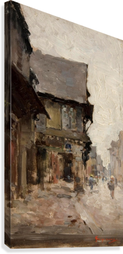 Case La Vitre Canvas Print - "case La Vitre" By Nicolae Grigorescu: Journal (blank (248x511), Png Download