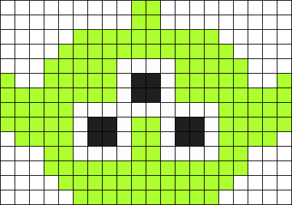 Disney Alien Tsum - Tsum Tsum Perler Bead Pattern (421x295), Png Download