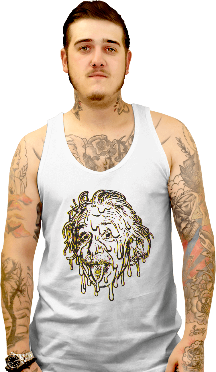 Albert Einstein - Siberian Tiger (900x1322), Png Download