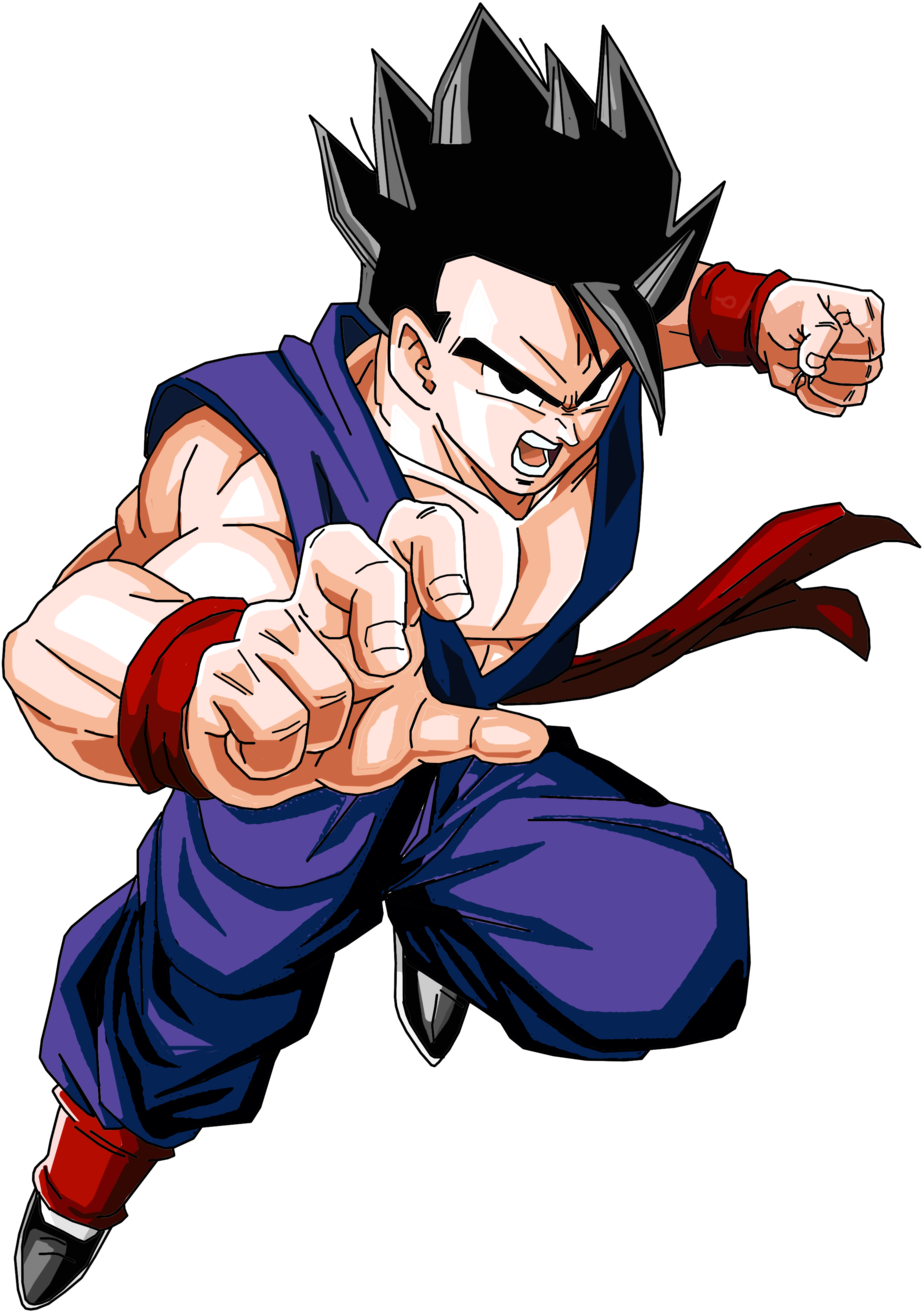 Adult Gohan By Brusselthesaiyan Da5haxv - Adult Gohan Purple Gi (1024x1325), Png Download