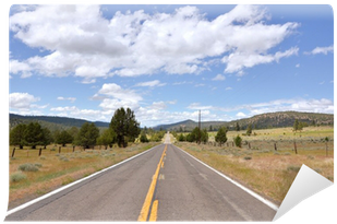 Straight Road In Northern California Wall Mural • Pixers® - Highway (400x400), Png Download