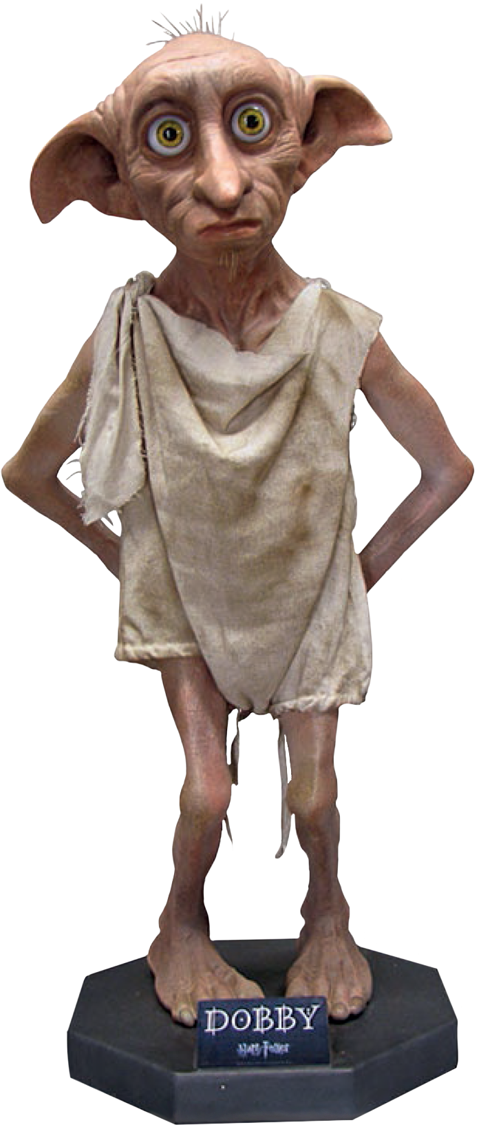 1 Scale Life Size Statue Harry Potter Mandrake, Dobby - Life Size Dobby (708x1635), Png Download